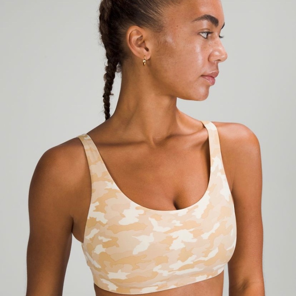 Lululemon In alignment straight strap bra - NWT pink 12